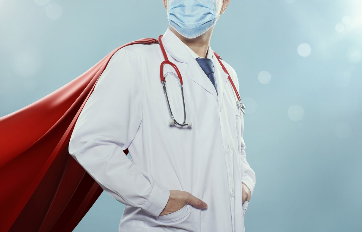PsychiatristCNS's tweet photo. The "healthcare hero" moniker makes HCWs uncomfortable, shares @drjessigold in the newest episode of our #COVIDMentalHealth series. Watch her take here: https://t.co/6qiq8NK1CO

#MedTwitter #MedSM https://t.co/fACksQnUbw