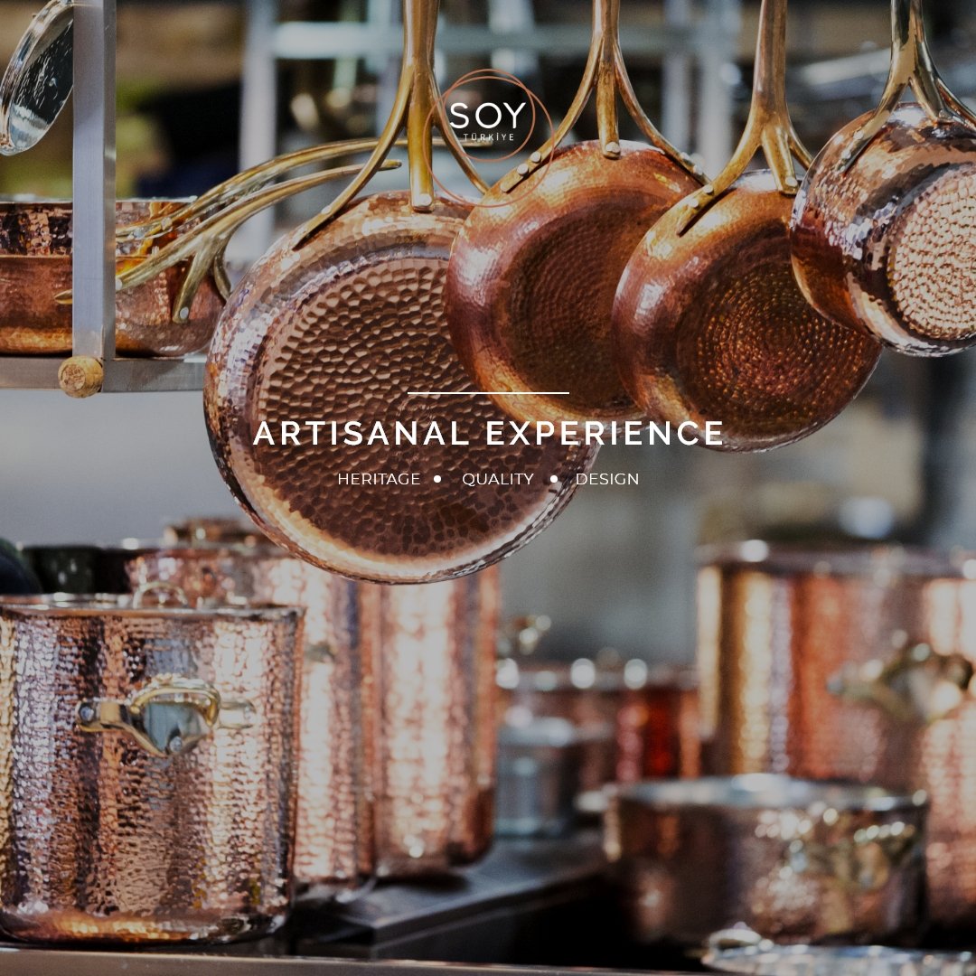 SoyTurkiye's tweet photo. The Soy philosophy is simple.

#copperware #copper #cookware #kitchenlife #coppercookware #kitchen #chef https://t.co/G41OOEAWGS