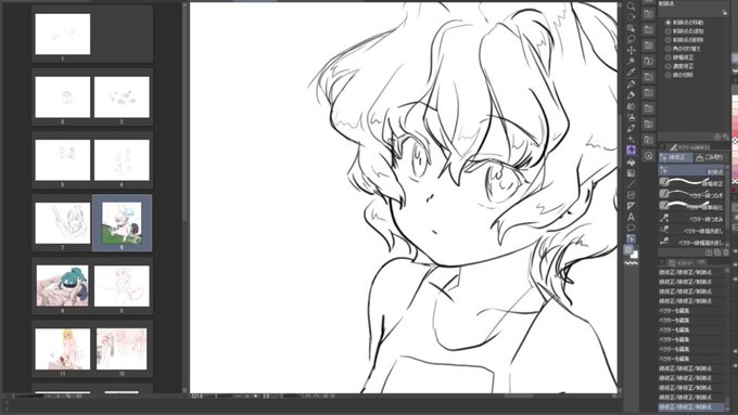 ライブでここまで進みました #今日のライブ進捗 #落書き #女の子 https://t.co/OFUvxbgZrf 