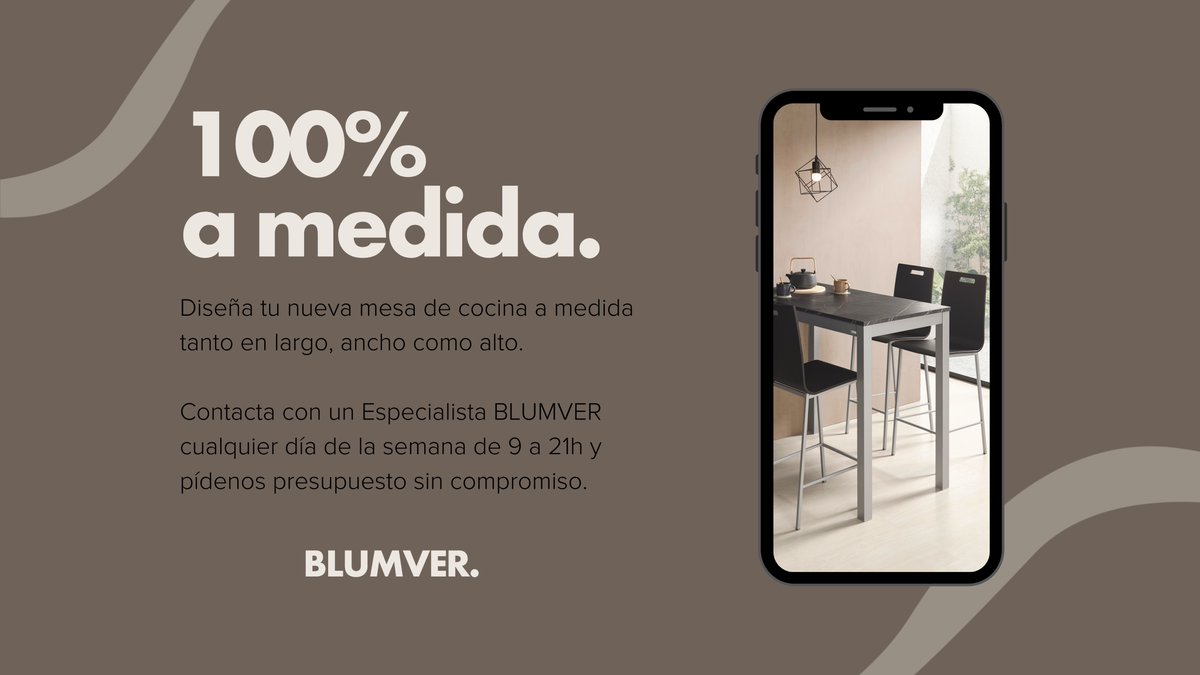 BLUMVER_ES's tweet photo. Si buscas una mesa a medida para tu cocina, seguro que tenemos una opción para ti. https://t.co/tNVkp7cAU2