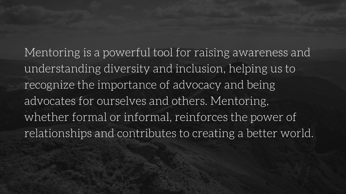 Mentoring, whether formal or informal, reinforces the power of relationships and contributes to creating a better world #InternationalMentoringDay #MentoringAmplifies #Ali80 #AliDay #MentoringMonth @MENTORnational @AliCenter