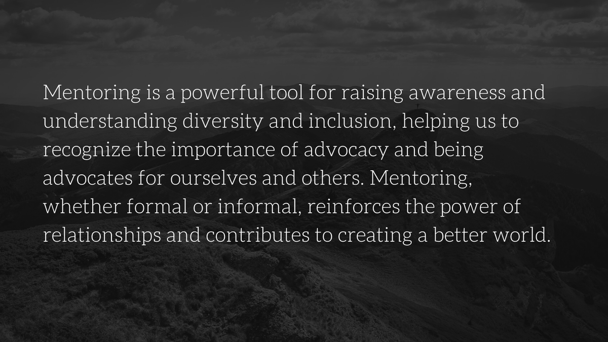 MentoringDay's tweet photo. Mentoring, whether formal or informal, reinforces the power of relationships and contributes to creating a better world #InternationalMentoringDay #MentoringAmplifies #Ali80 #AliDay #MentoringMonth @MENTORnational @AliCenter https://t.co/Rkrc0FdFop