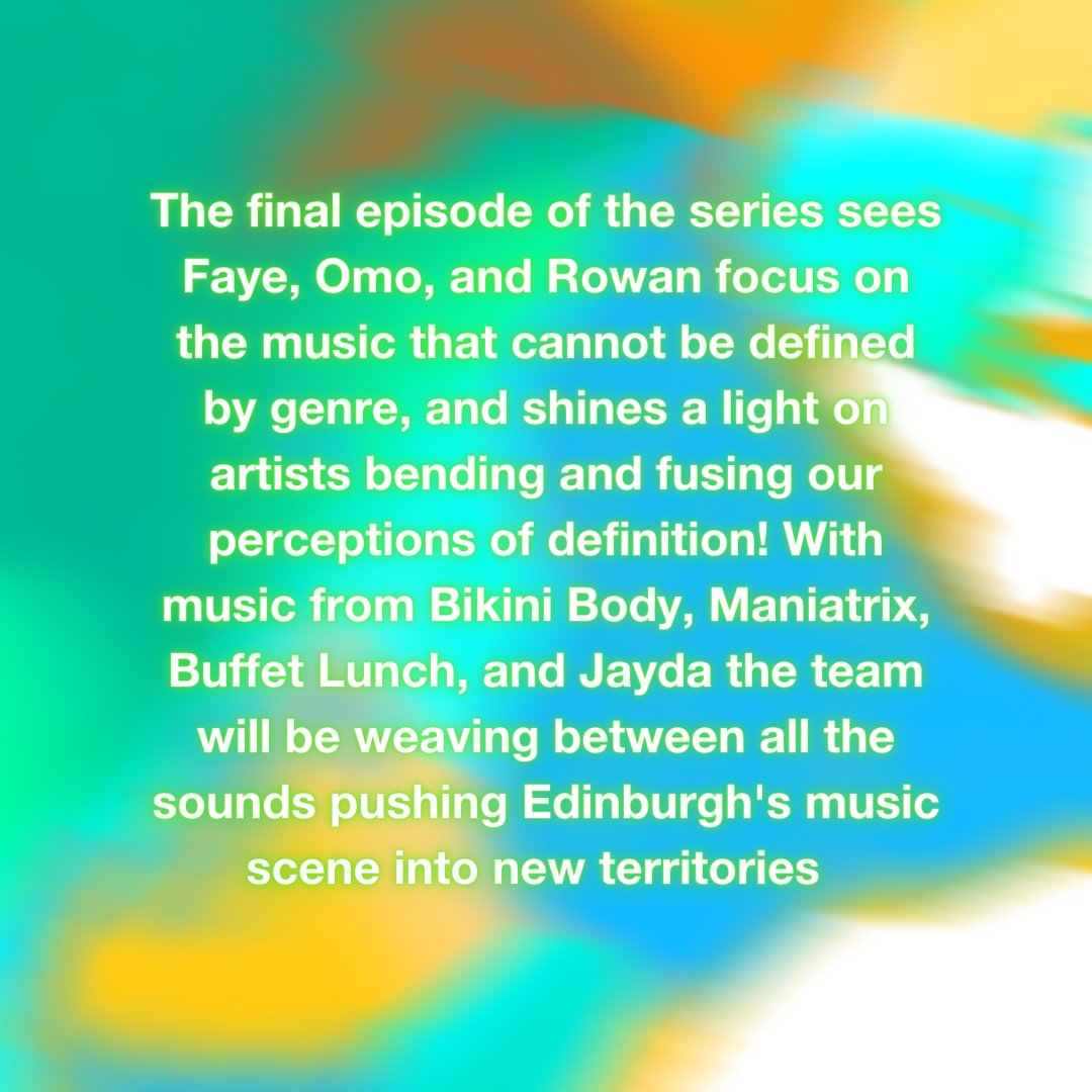 ehfm_scenes's tweet photo. Our final show is on Friday and will cover everything undefinable and genre fluid! Make sure to tune in 11am on Friday https://t.co/sledTsaq3e