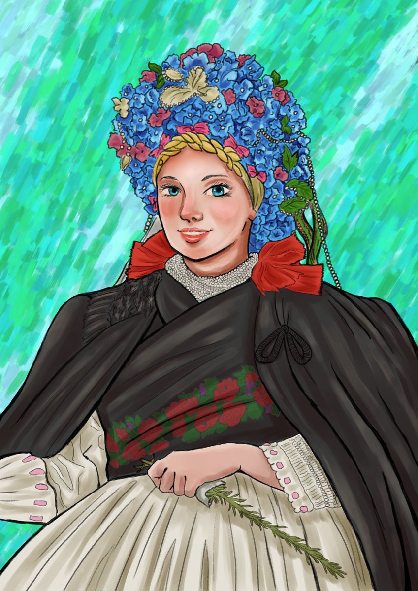 I am getting married in this get-up, and the future husband better be ok with it.

#slovakian #slovak #digitalpainting #ethnicclothes #slovakbride