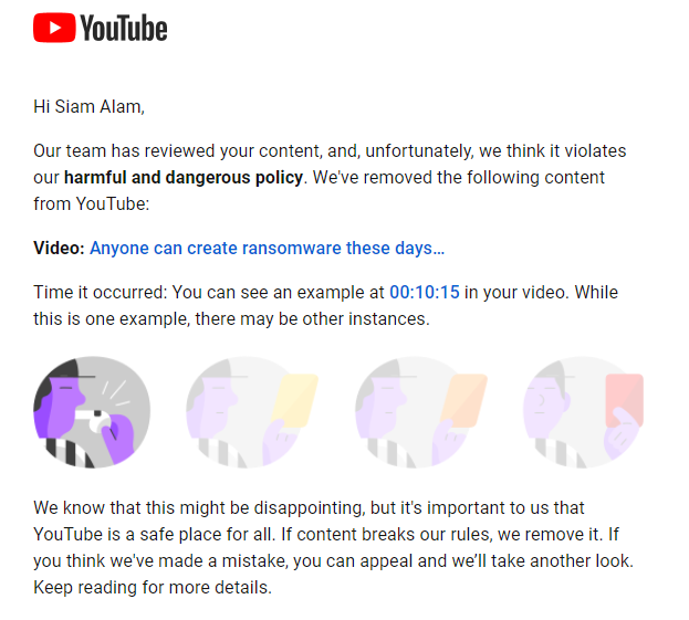 Slmi0xC's tweet photo. YouTube can't be serious about it... https://t.co/iFB7qlyGNl