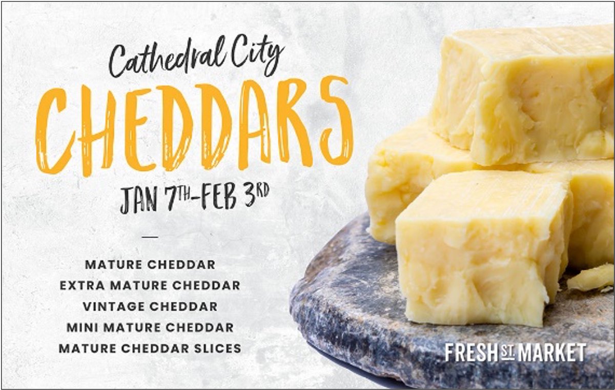Get that CHEDDAR! Our January Cheese of the Month is a classic favourite