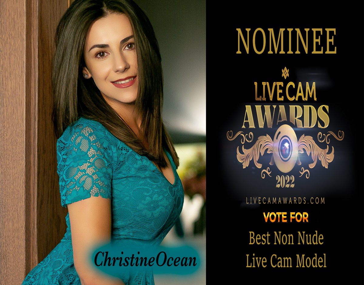 ChristineOcean2's tweet photo. I am   extremely honoured to be #nominated as the Best Non #Nude Cam #Model at the @LiveCamAwards 
To win this #BestNonNudeLiveCamModel 🏆 your votes are needed,   
➡️ CLICK on the link: https://t.co/6FxDxfSAcD , and #Vote
#AngelsStudio, #model, #camgirl https://t.co/C6SQG7x3Vt