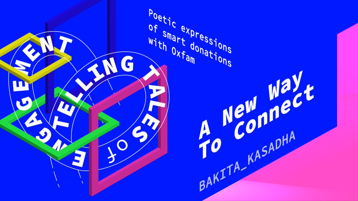 InspaceEd's tweet photo. Today we launched the first of two works from @BakitaKK for the #TellingTalesOfEngagement at Inspace City Screen | Bakita Kasadha's, 'A new way to connect' is found poetry, using text from the #OxChain research project | Learn more 👉🏾 https://t.co/B1Uaby7bbn #DigitalEconomy https://t.co/4BhYvu1P3v