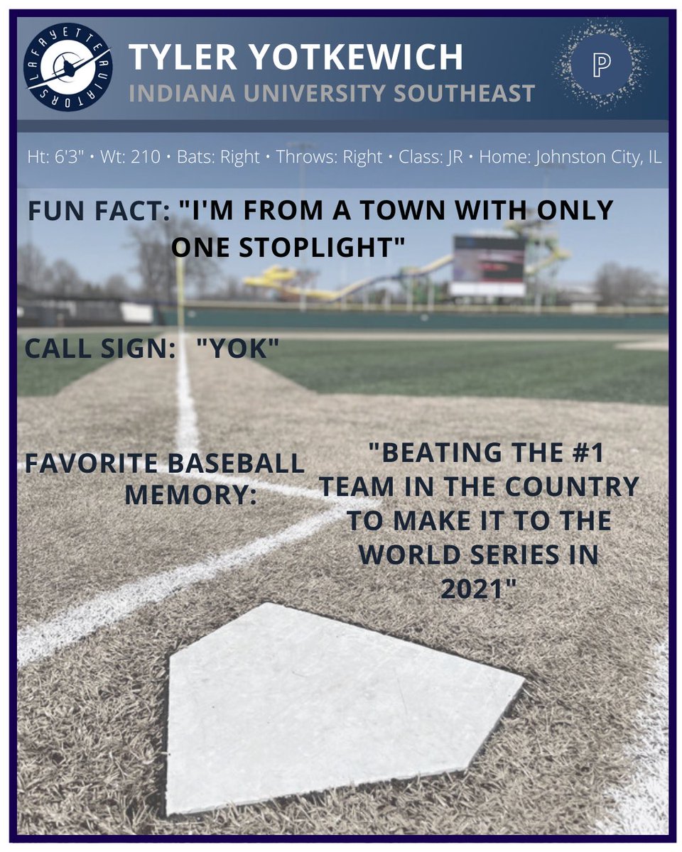 Lafayette_BSB's tweet photo. #MondayRosterMoves
Help us welcome Tyler Yotkewich, a pitcher from Indiana University Southeast, to the 2022 Flyboys! #flyboys #unfinishedbusiness ✈️ @TYotkewich https://t.co/dToUYcTYSF