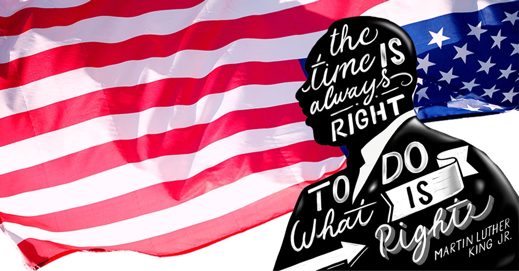 midamortho's tweet photo. Today we honor Martin Luther King Jr. and his contributions to the American civil rights movement in the 1960s. 💙  Share your favorite #MLK quotes with us in the comments! https://t.co/f49D1D9CVK
