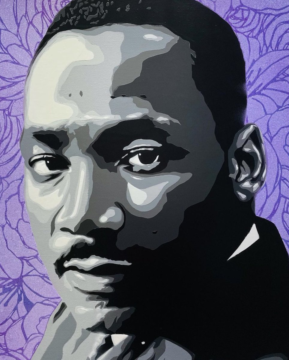 “Our lives begin to end the day we become silent about things that matter.” Today we honor the life of Dr. Martin Luther King, Jr. by speaking up w/ what’s on our heart, advocating for equality, & striving to create positive change in our communities. 🎨 @mrjohnsonpaints