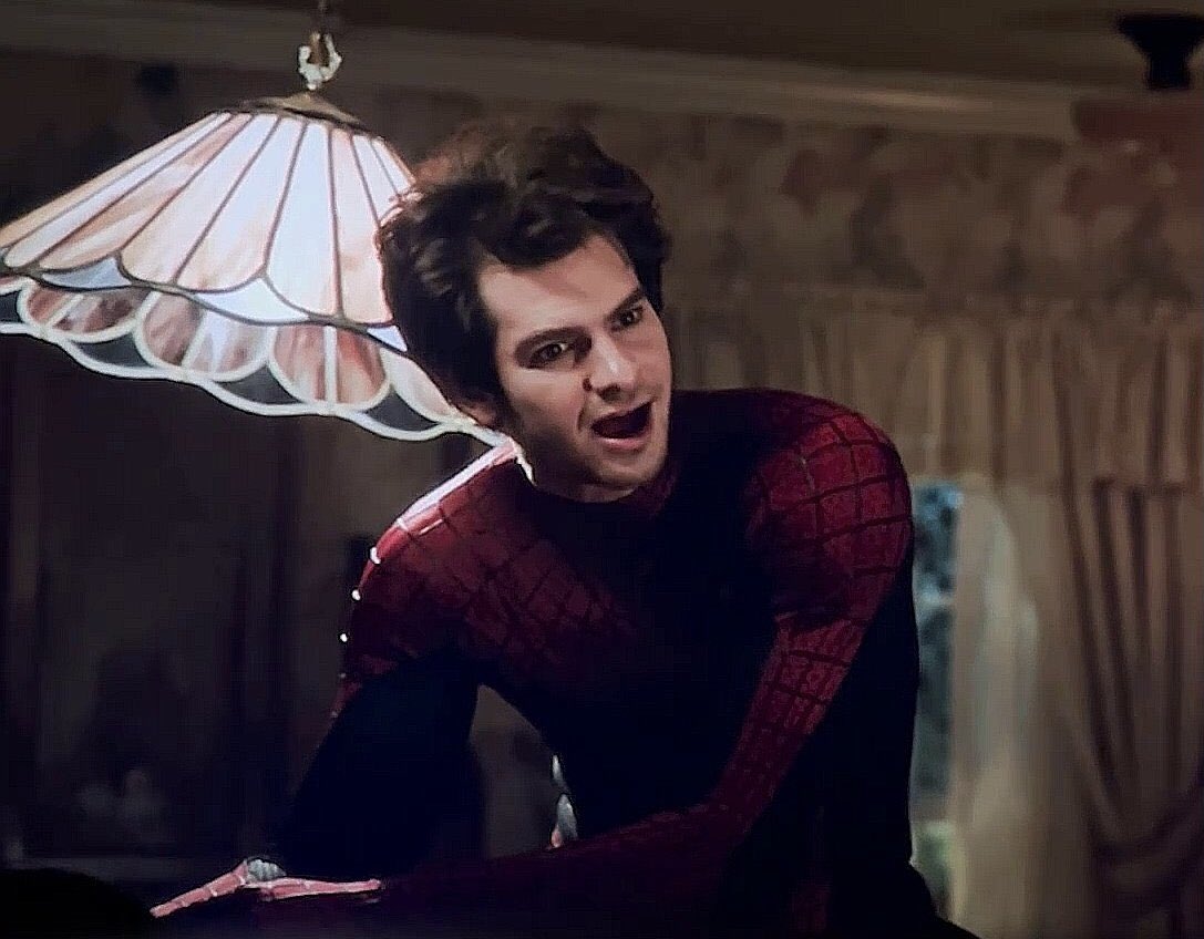 BohoDayz's tweet photo. finally watched into the spider-verse and now I NEED a live action version where andrew garfield plays peter b parker holy shit https://t.co/2WfW6k2L8L