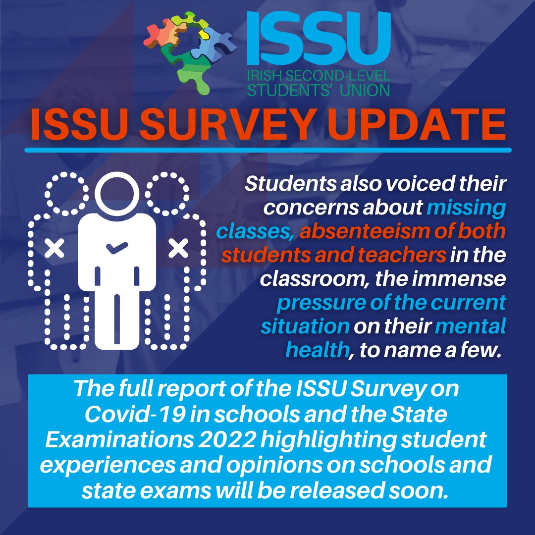 issu4u's tweet photo. 🚨ISSU survey shows that 2/3 of exam students are calling for a hybrid model for state examinations in 2022🚨

The link to the full press release can be found here: https://t.co/E8QTAJDDo6 

The full report of the ISSU Survey will be released soon.📝

#ISSU #ISSU4U #StudentVoice https://t.co/Oz9fDWO6pI