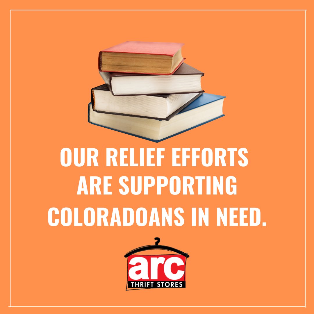 We're here for you, Colorado! If you were impacted by the Marshall fire, please contact us at relief@arcThrift.com and let us know how we can help. #arcThriftStores #Community #Colorado