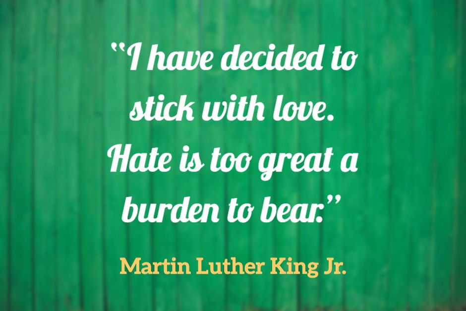 ROTWMinistry's tweet photo. An important thing to remember on Martin Luther King Jr. Day! #MLK #Jesus #love #hope https://t.co/GWJ74axYrX