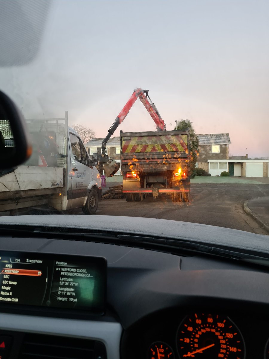 markwheety's tweet photo. Poor show Anglian water... blocked in and didn't move after 10 mins! Had to dangerously mount the kerb with a blindspot. Really not impressed at such careless regard for others. #anglianwater https://t.co/6j2JX1M9Cy