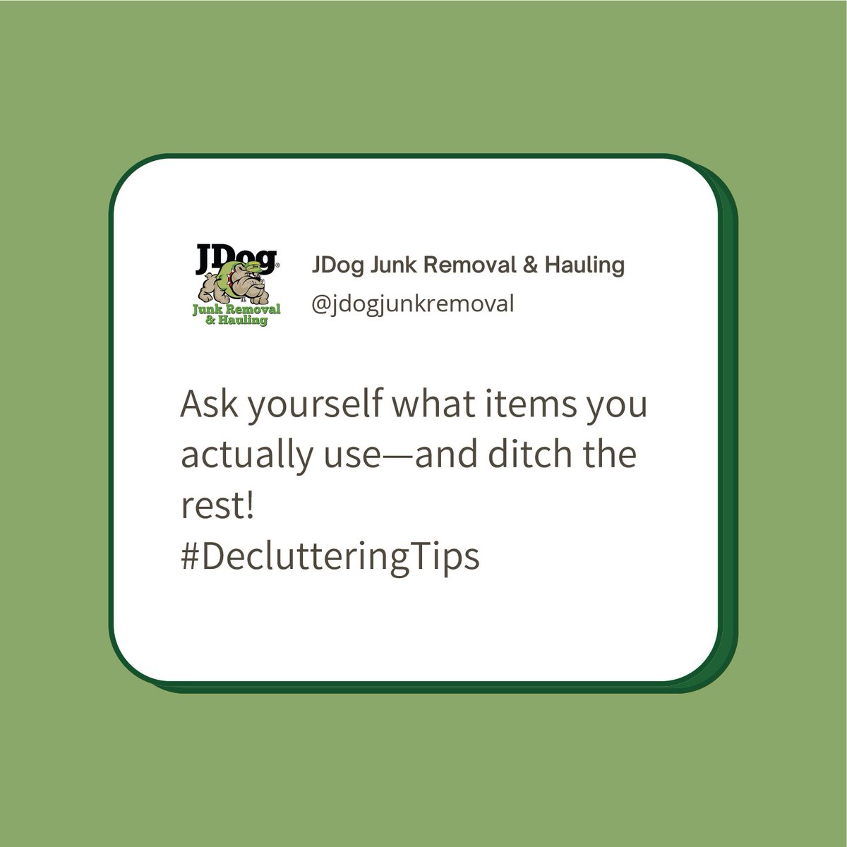 JDogBucksCounty's tweet photo. #DeclutteringTip #5: The most important step in any #organization process is to purge anything and everything that you don’t or won’t use! https://t.co/uVoPICpz8I