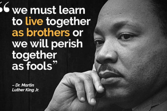 in such a divisive segregated corrupt world we have to stand up for each other #martinlutherking #martinlutherkingday