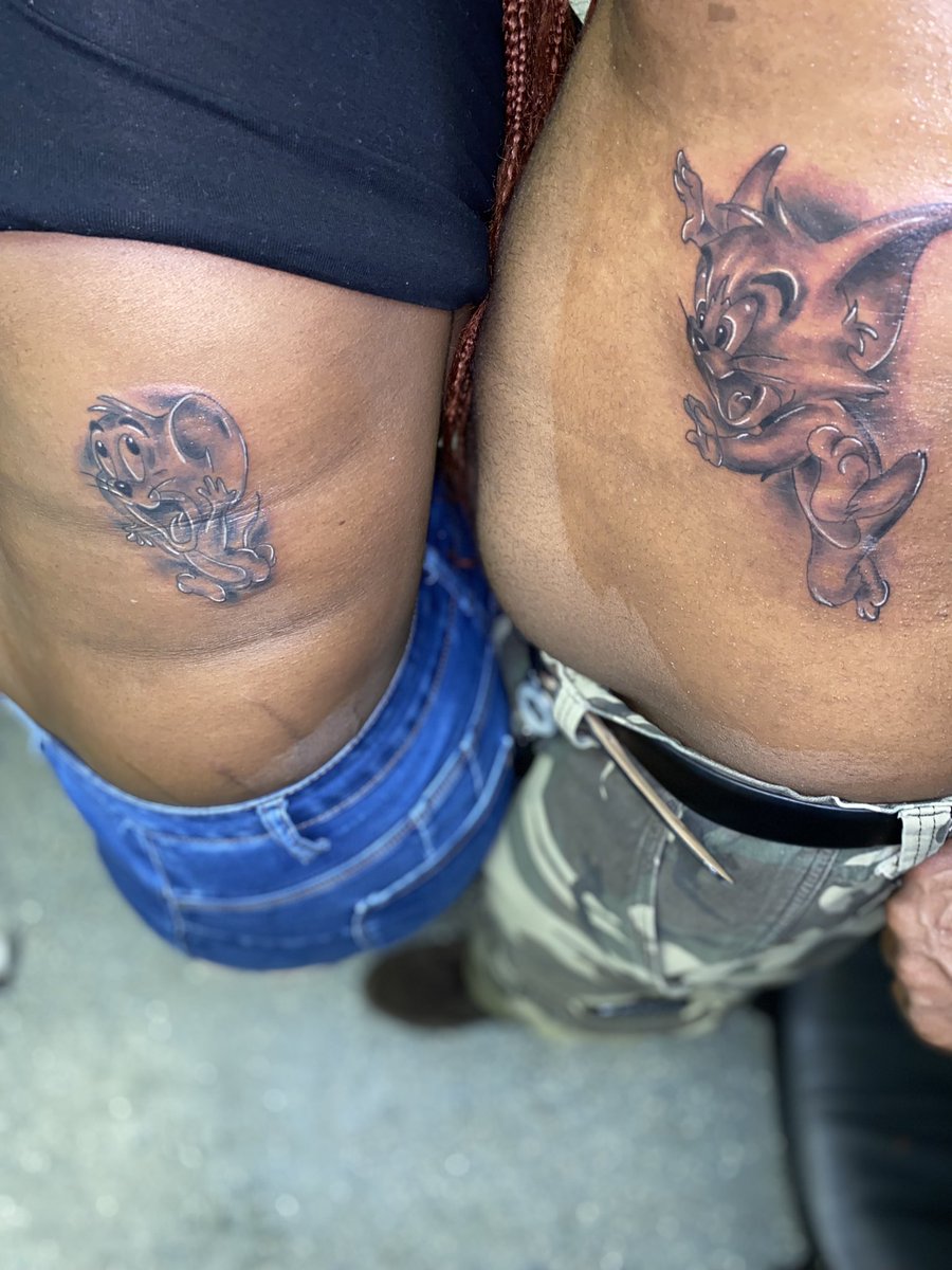 inkmeup901's tweet photo. Tom &amp; Jerry matching tatts💉🔥😍
#inkmeupwoo #inkmeup901 #memphistattooartist https://t.co/OQWdmq16QV