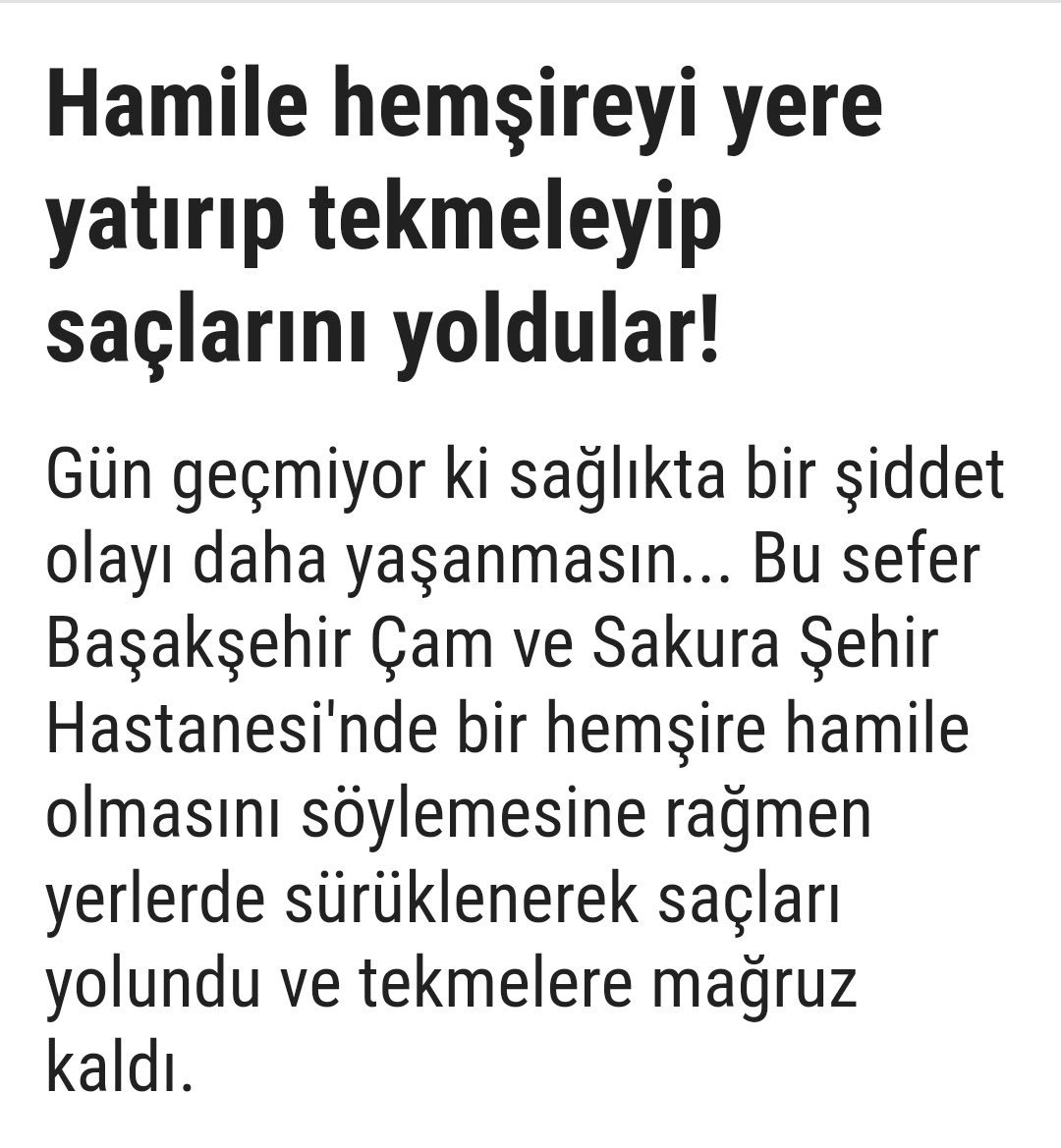İki canlı insana bu yapılır mı?Yazık size be.bu insan sizin sağlığınız için uğraşıyor.4 cani insan demeye dilim varmıyor.bu kişiler sağlık haklarından men edilmeli. ‘Ben bu çağdan nefret ettim,etimle,kemiğimle nefret ettim…Cahit Zarifoğlu  #SağlıktaSiddeteHayır