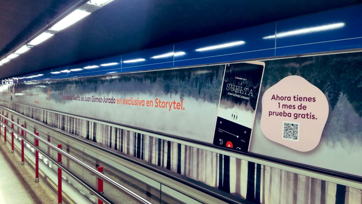 JuanGomezJurado's tweet photo. 🎧 @Storytel_ES ha forrado el Metro de Nuevos Ministerios en Madrid con #LaSuelta, pero no sólo eso. Si pasáis por allí, quitaos los cascos y lo entenderéis. 🤐
Suscribíos con este enlace y disfrutaréis de un mes gratis 👉 https://t.co/tV8KqQQss1 https://t.co/nwni45DeOb