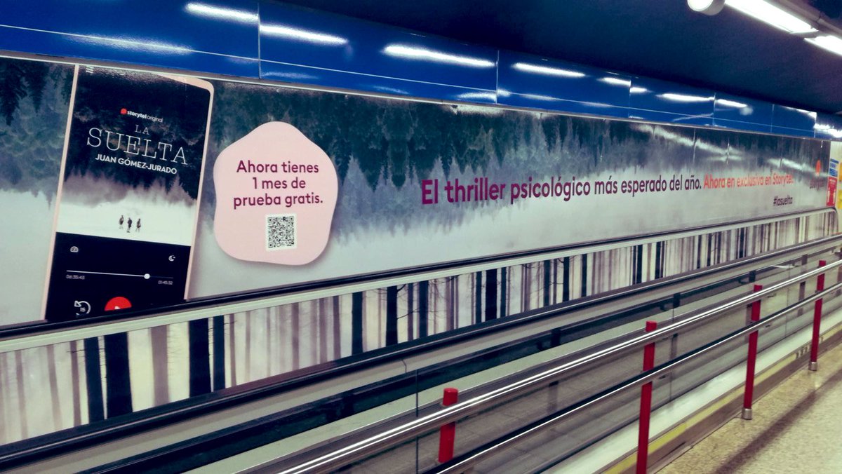 JuanGomezJurado's tweet photo. 🎧 @Storytel_ES ha forrado el Metro de Nuevos Ministerios en Madrid con #LaSuelta, pero no sólo eso. Si pasáis por allí, quitaos los cascos y lo entenderéis. 🤐
Suscribíos con este enlace y disfrutaréis de un mes gratis 👉 https://t.co/tV8KqQQss1 https://t.co/nwni45DeOb