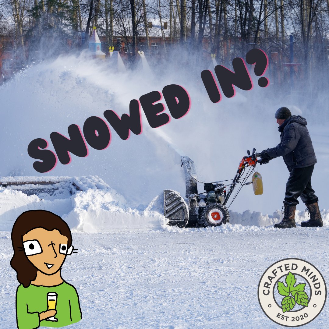 Did you wake up to a winter wonderland today? On days like these it's great to be in your jammies while learning something new - why not learn about beer with Crafted Minds?  Use the code 'WINTER' at checkout for 50% off, classes start next week! <a href="/hoppynomad/">Gloria Rakowsky</a>  #beereducation