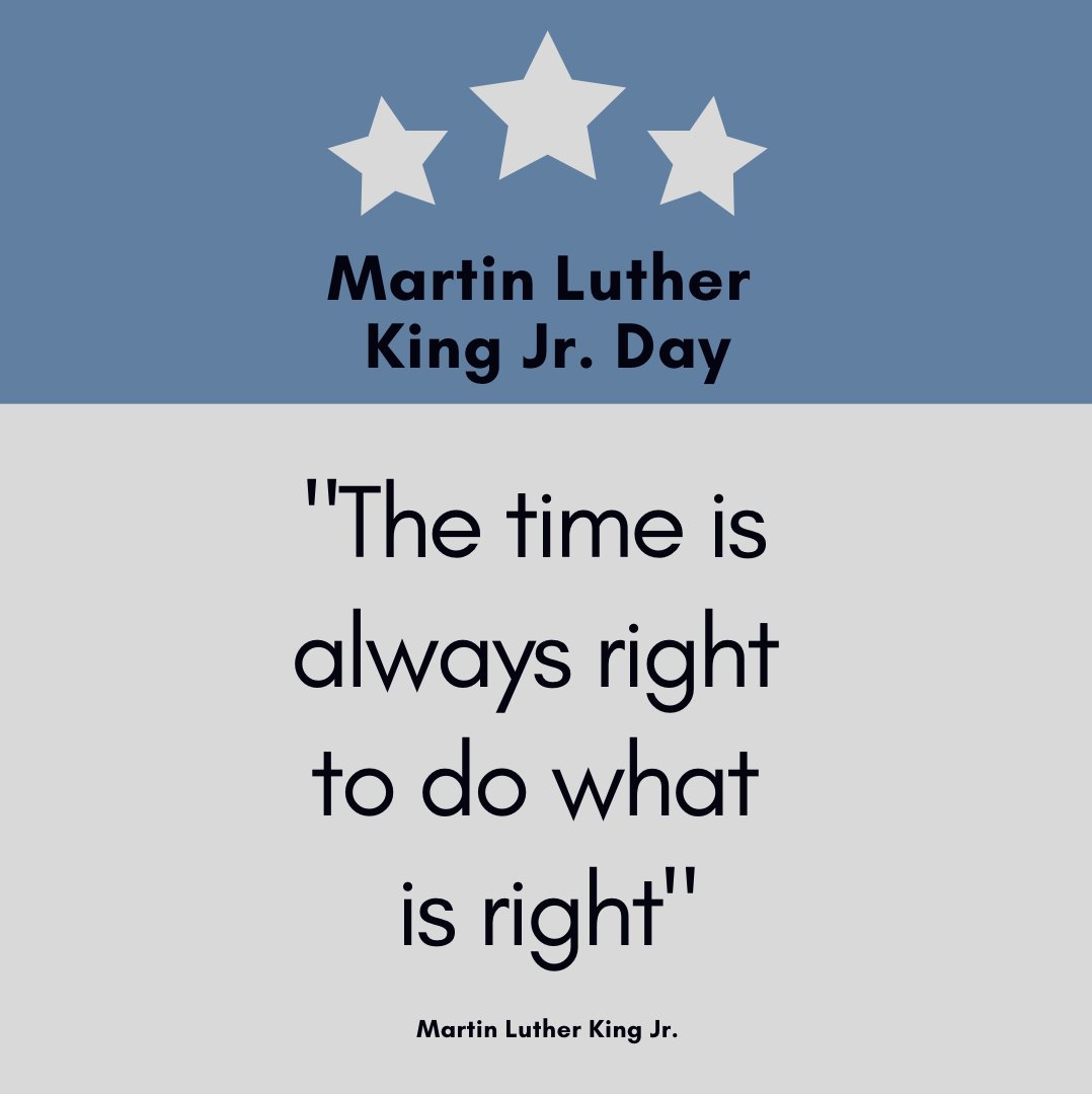 Today we are honoring Dr. Martin Luther King Jr. and encouraging everyone in our community to do what is right.