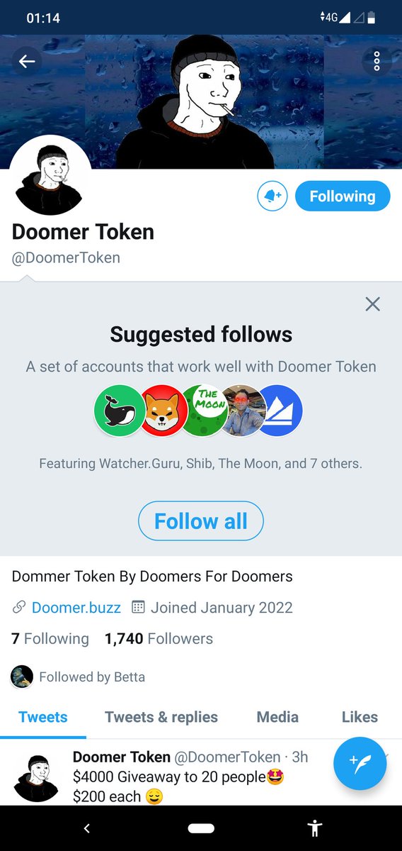 syadatz's tweet photo. @DoomerToken #DommerToken let's go to the 🌕 together https://t.co/c7K8D6kJcI