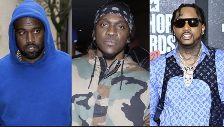 KANYE WEST &amp; PUSHA T LINK WITH FIVIO FOREIGN FOLLOWING NEW SONG SNIPPET