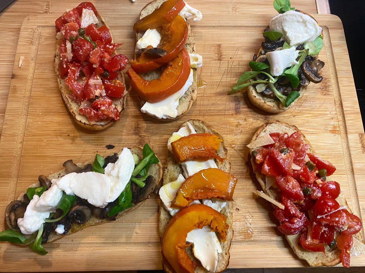 Dreierlei von der Bruschette