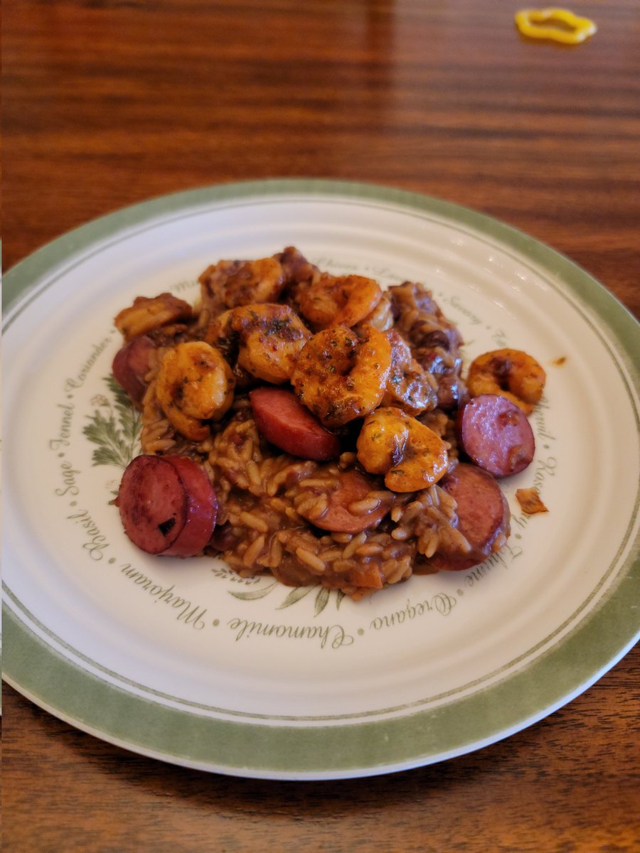 FireJoseph's tweet image. Red beans and Rice for lunch