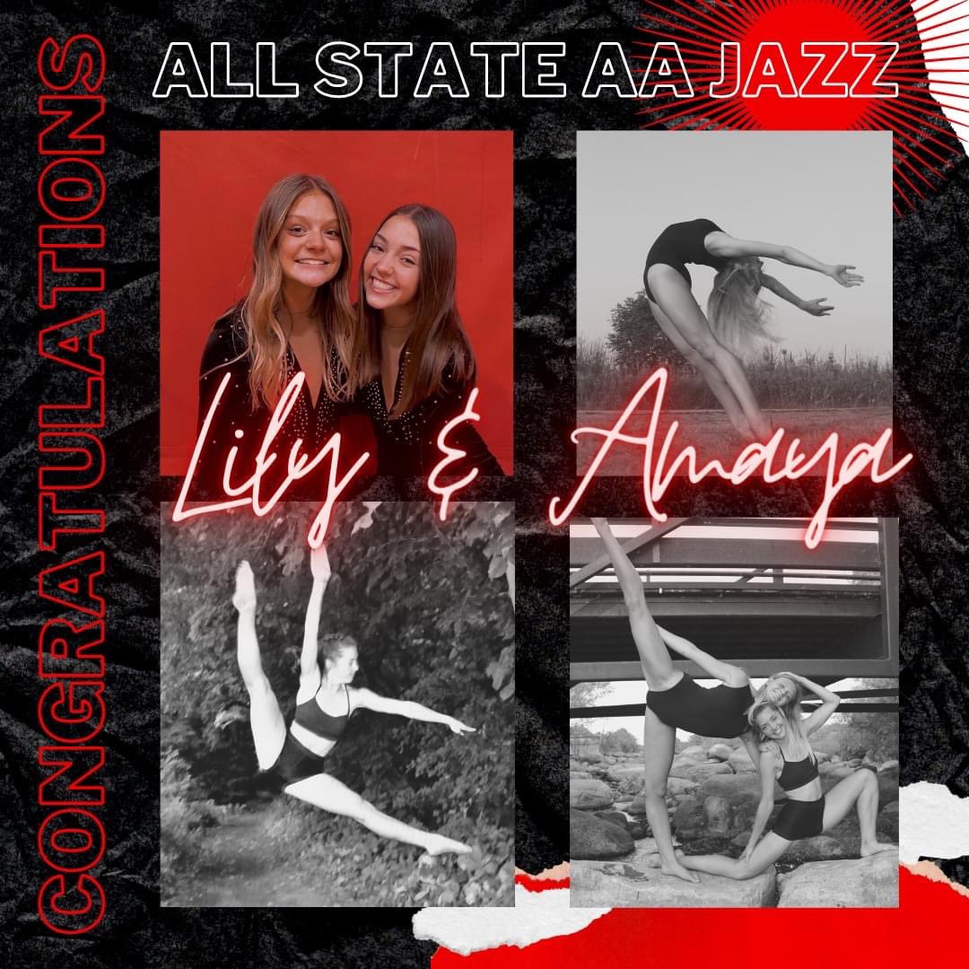 Congratulations to Lily &amp; Amaya for making the All State Jazz Team!                 
You can see them TONIGHT (Mon 1/17) at the Laker Dance Show 7:00 PM @ DLHS. PC: Ronita Hackel