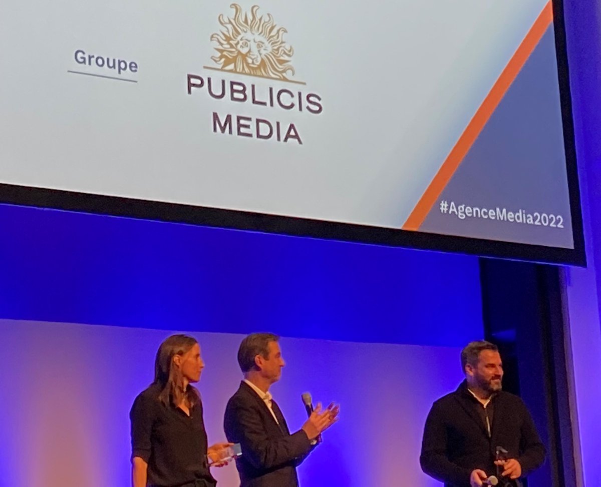 Publicis Media reçoit le prix "Progression" de la catégorie Groupe.  Merci à toutes les équipes pour ce résultat. #AgenceMedia2022 by @Offremedia <a href="/AdwantedCom/">Adwanted Group</a>