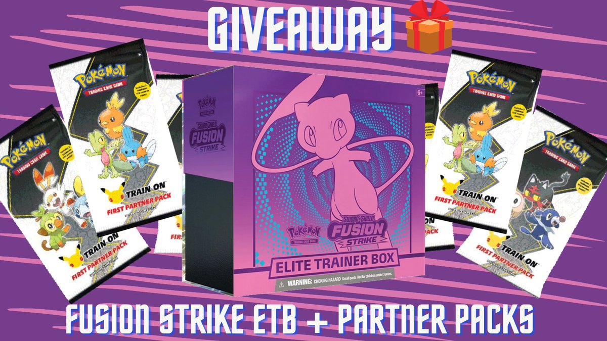 🎁 Giveaway Time! 🎁

Fusion Strike ETB + 5 Set of Partner Packs! 🔥

TO ENTER:

✅ Follow <a href="/PokemonRestocks/">Pokemon TCG Restocks & News</a> &amp; <a href="/763Collectibles/">763Collectibles</a>

✅ Like &amp; RT This Post

✅ Tag a friend in the comments 👇

Winner chosen Jan. 19th!