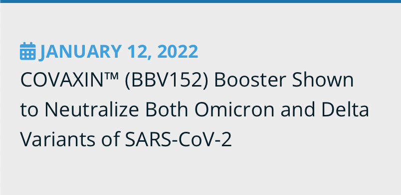 B1llyTh2K3d's tweet photo. Pfizer 4 doses = not enough to neutralize Omicron. 

COVAXIN 3 doses = Neutralizes Omicron by 90% and Delta by 100% 

Approve #COVAXIN https://t.co/SP8k8Nvcnw