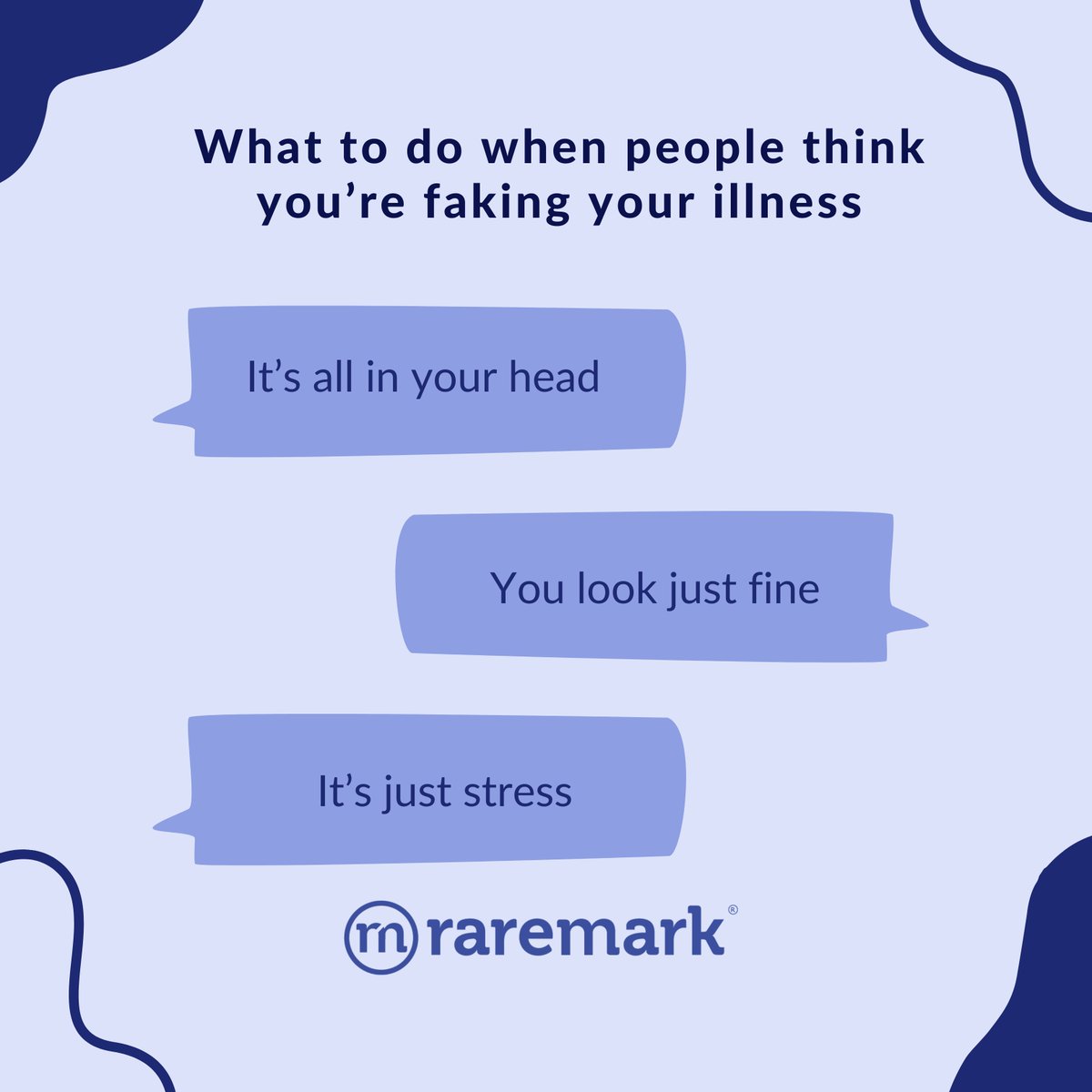 It’s the worst feeling when you know you’re very ill but the people around you -- including your doctor(s) -- don’t think your symptoms are real. Here are some thoughts on what to do: bit.ly/3roY3jh 

#MakeTheRareReal #RareDisease