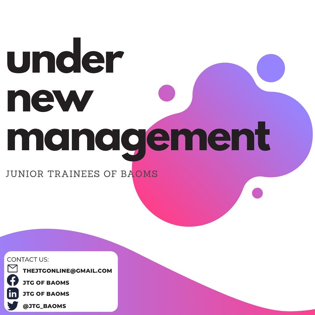 Junior Trainee Group - BAOMS tweet media