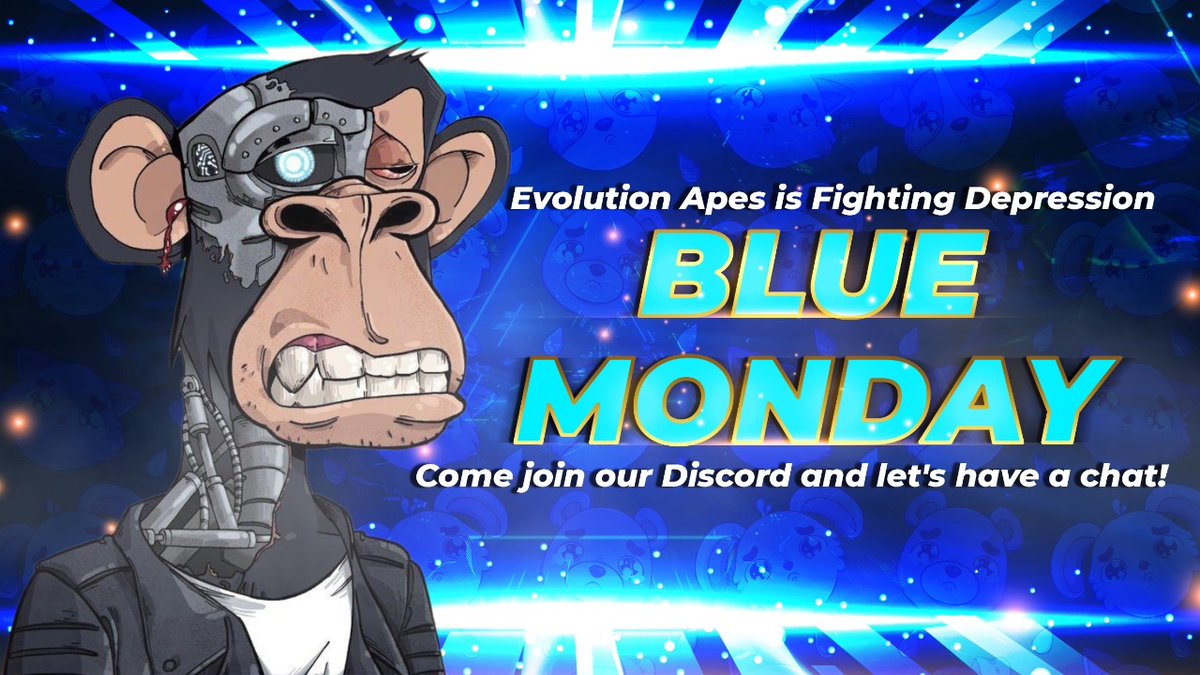 EvolutionApes's tweet image. #EvolutionApes is Fighting Depression 👊🦾🐵

Make sure you RT this post to share some strength!
We are opening a mental-health channel for those in need. 

We are a strong community that is open for everyone &amp;amp; we can discuss anything 👩‍👩‍👦‍👦🍌

Join our 👉 discord.gg/evolutionapes