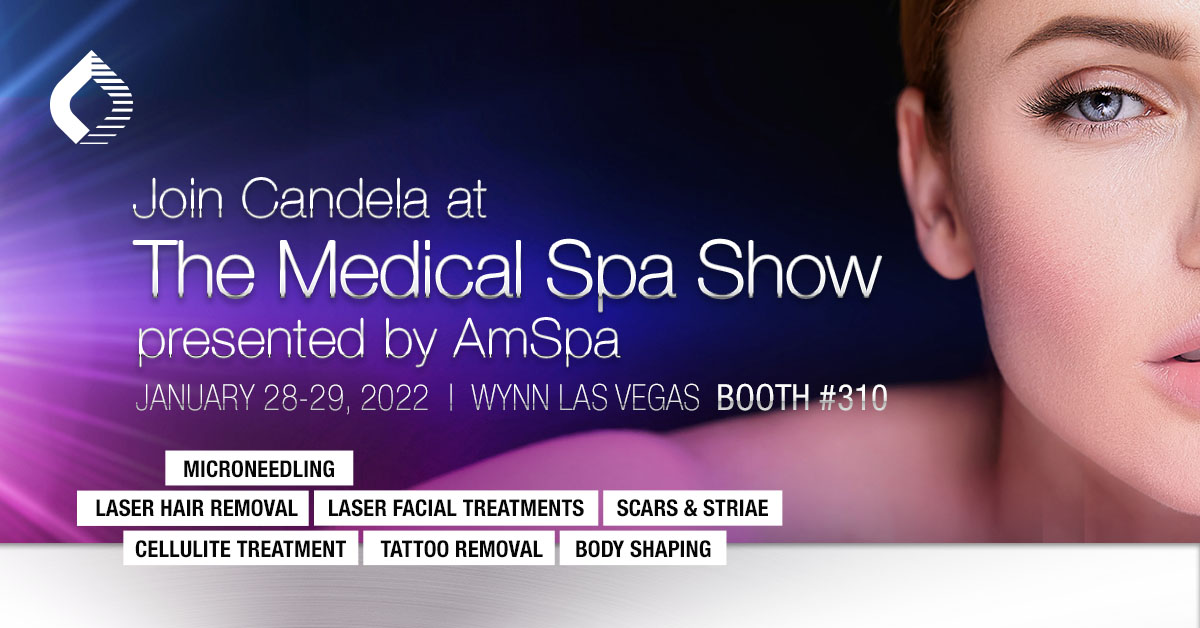 CandelaMedical's tweet photo. Candela is showcasing our portfolio of treatment solutions at The Medical Spa Show 2022, and we canβt wait to see you there! Join us at booth #310 at the Wynn Las Vegas from January 28-30, 2022.
#AmSpa #AmSpa2022 #Candela #Spa #MedicalSpa #MedSpa @AmSpa1 https://t.co/ijTN1Z8kzx