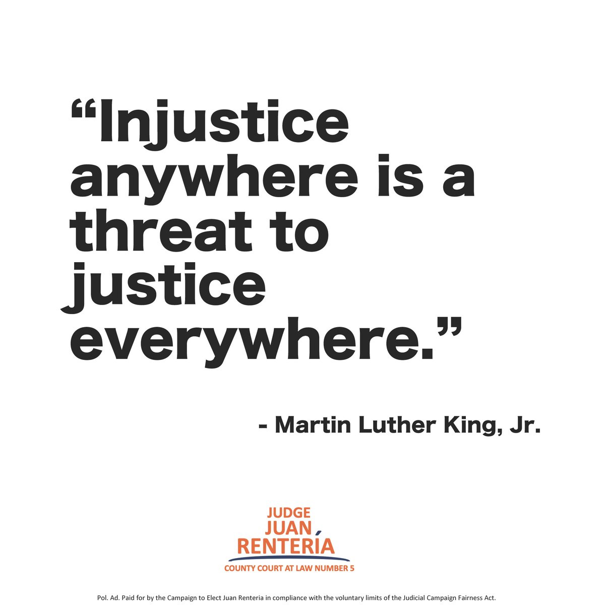 JudgeRenteria's tweet photo. We shd remember these words &amp; legacy of #MLK, especially now when our ability to vote, ability to elect a rep government, and our existence as a democracy is in peril. We must pass the Freedom to Vote Act &amp; John Lewis Voting Rights Bill to honor MLK, &amp;  protect our right to vote https://t.co/kDBg4K5tw2