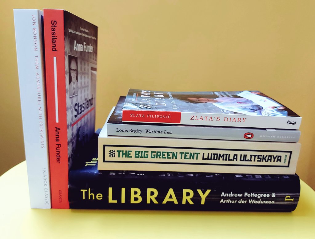 MissMaimePeas's tweet photo. I mean, not *all of them* are war books π€·πΌββοΈπ€£π
#happiestwhenreading #BookRecommendations #BookTwitter https://t.co/E9hi2k2ciM
