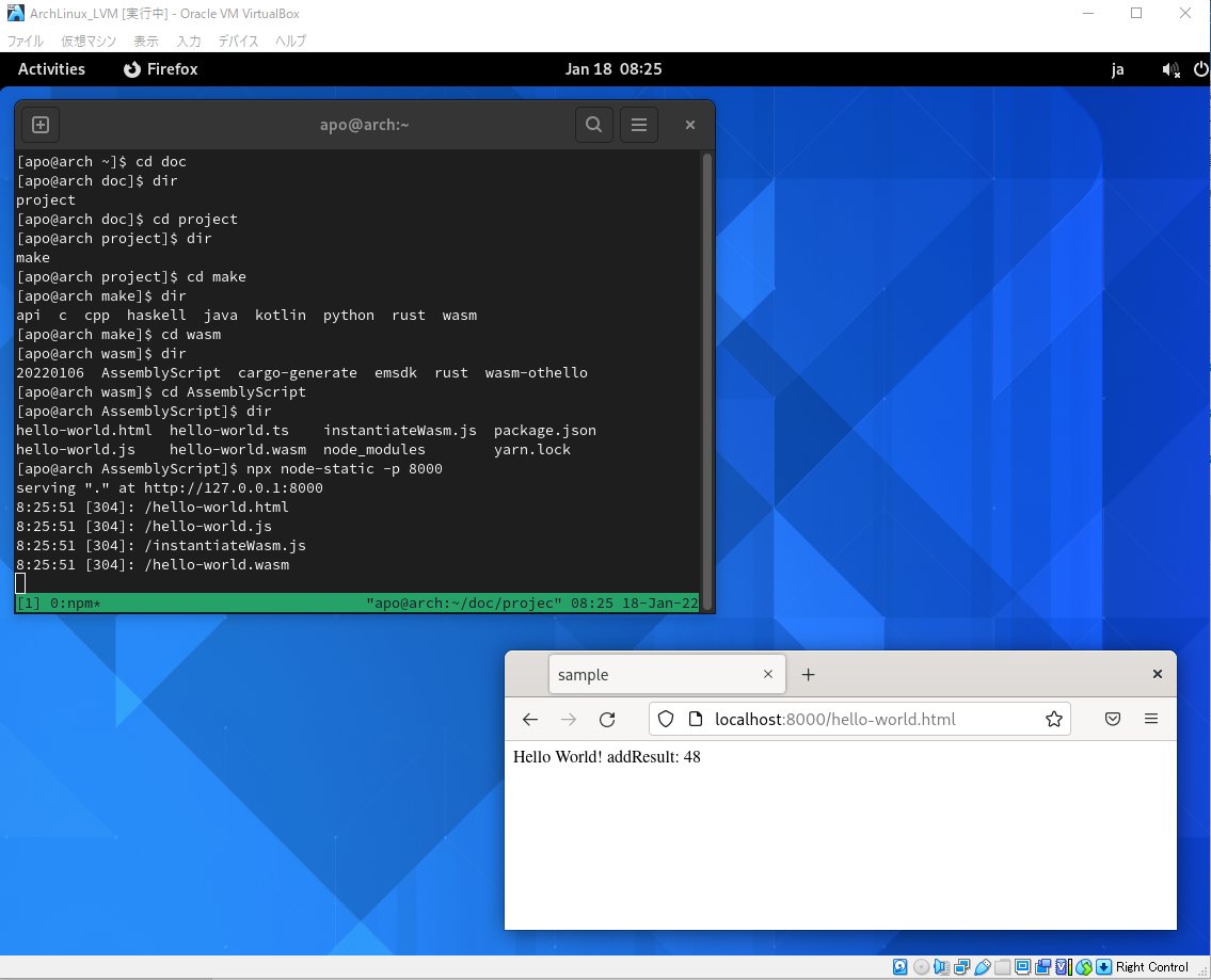 ringo1625's tweet image. AssemblyScriptでWebAssembly

参考
qiita.com/okumurakengo/i…

#AssemblyScript #WebAssembly #プログラミング
