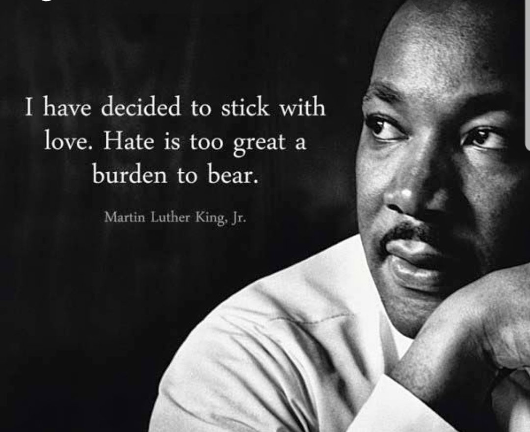 because where does reaching for hate get you? NO WHERE. #mlkday #facts #checkyourheart