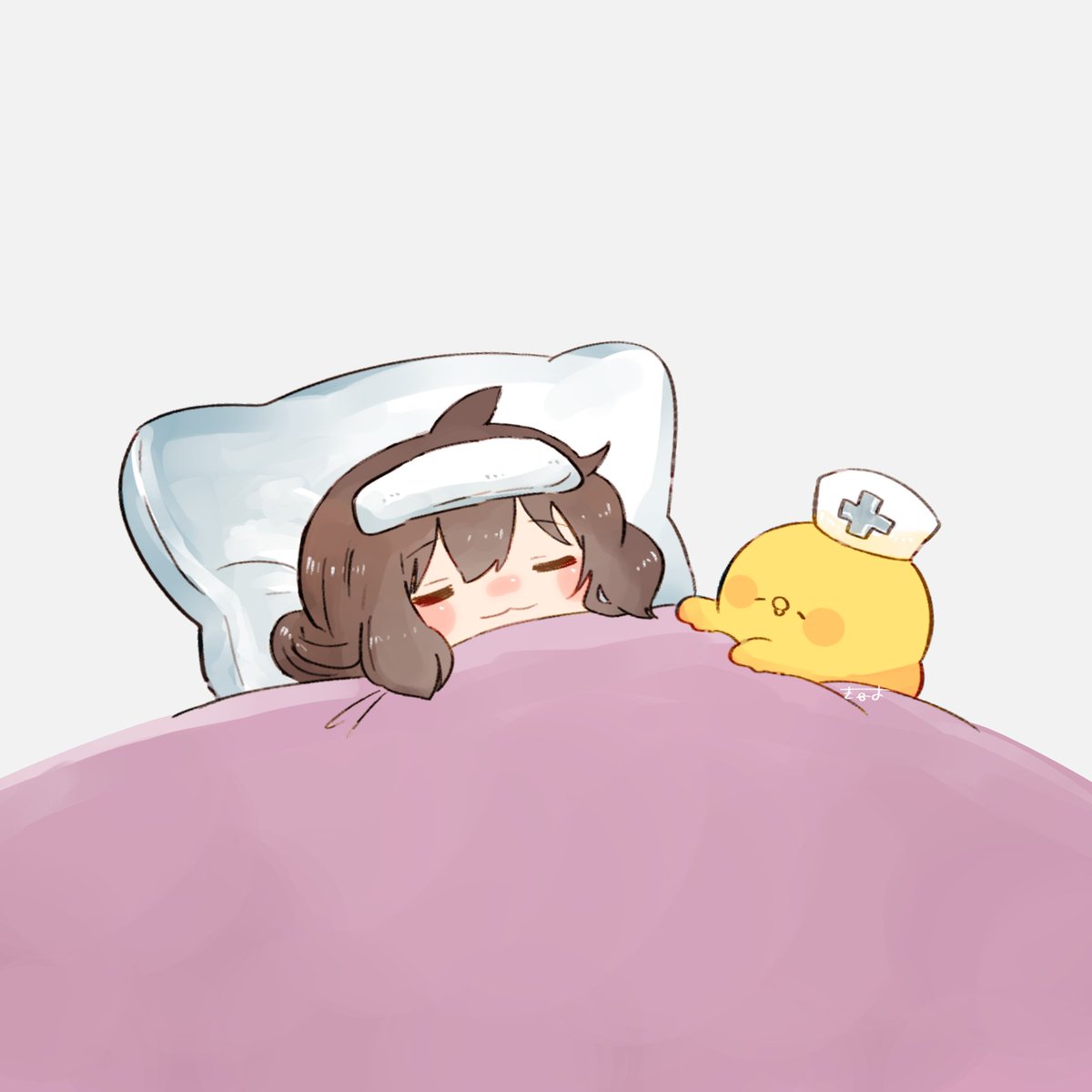 饅頭(アズールレーン) 「May Tem get well soon🐥 https://t.co/gQe」|てんみやきよのイラスト