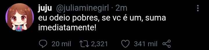 layqsx's tweet photo. POLEMICA!!!

juliaminegirl é exposta após dizer que não gosta de pobres e que odeia os fãs / j

veja abaixo 👇 https://t.co/SKRKbeOM8q