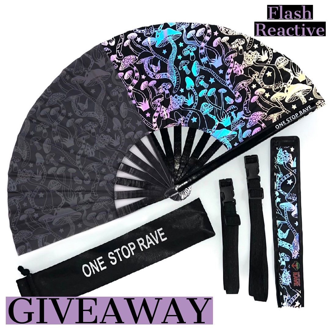 🍄 Magic Mushroom Fan &amp; Fan Holster GIVEAWAY! 🍄

How to enter:
🌀 Follow us <a href="/OneStopRave/">One Stop Rave</a>
🌀 Like this post
🌀 Retweet this post
🌀 Comment your favorite music festival

🎉 Good luck! 🎉

Ends 1/23/19