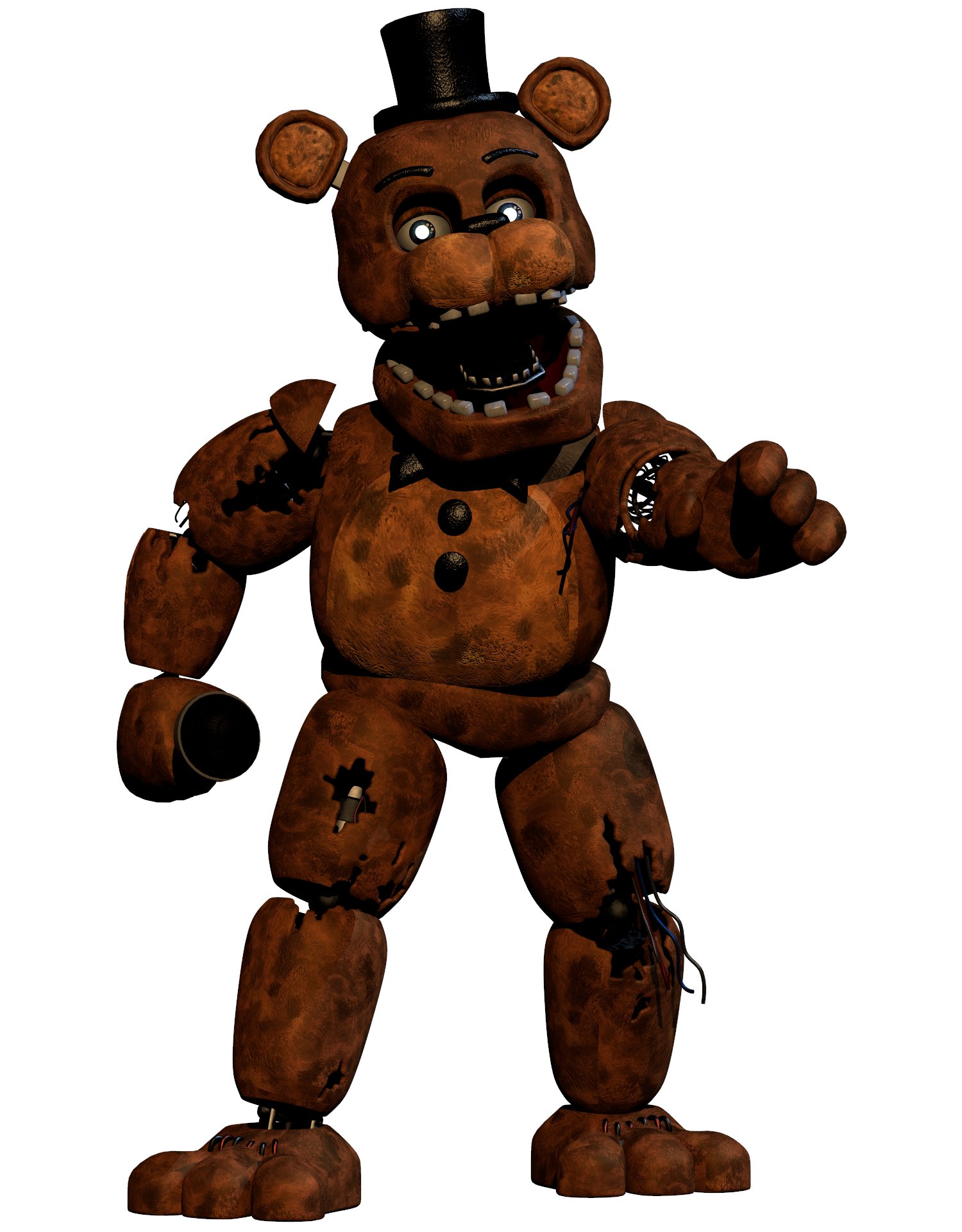 Ultimate FNaF Model Pack on X: What If? Withered Freddy had a