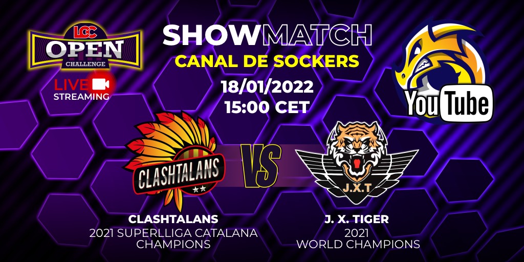 Tuesday 15:00 CET ⏰ 9:00 EST
LCC OPEN CHALLENGE ⭐️Showmatch⭐️
📺youtu.be/JsLwRhRRYwU

<a href="/Clashtalans/">ClashTalans</a> Superlliga Champions 2021
🆚
<a href="/JXT_coc/">J.X.Tiger</a> World champions 2021

🗣️🎙<a href="/Sockers_/">Sockers SU</a> streamer 🚀