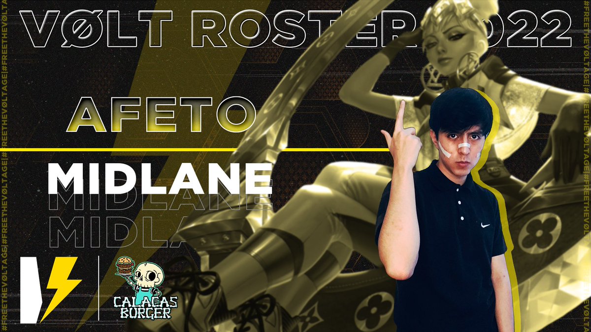 Desde Nezahualcóyotl, Ciudad de México, llega un chico hambriento de triunfo, Aaron "Afeto" Ortega destrozará el carril central con su alto voltaje.

¡Bienvenido a la familia <a href="/Afetonski/">AFETO</a> , bienvenido al VØLTAJE!

#FEELTHEVØLTAGE #VØWIN